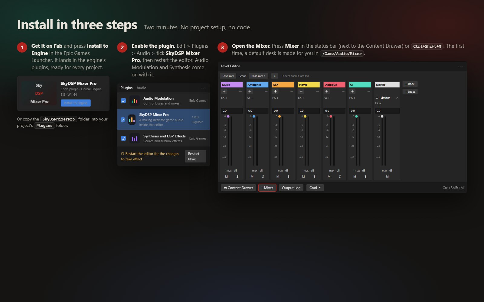 Installing the plugin in Unreal Engine